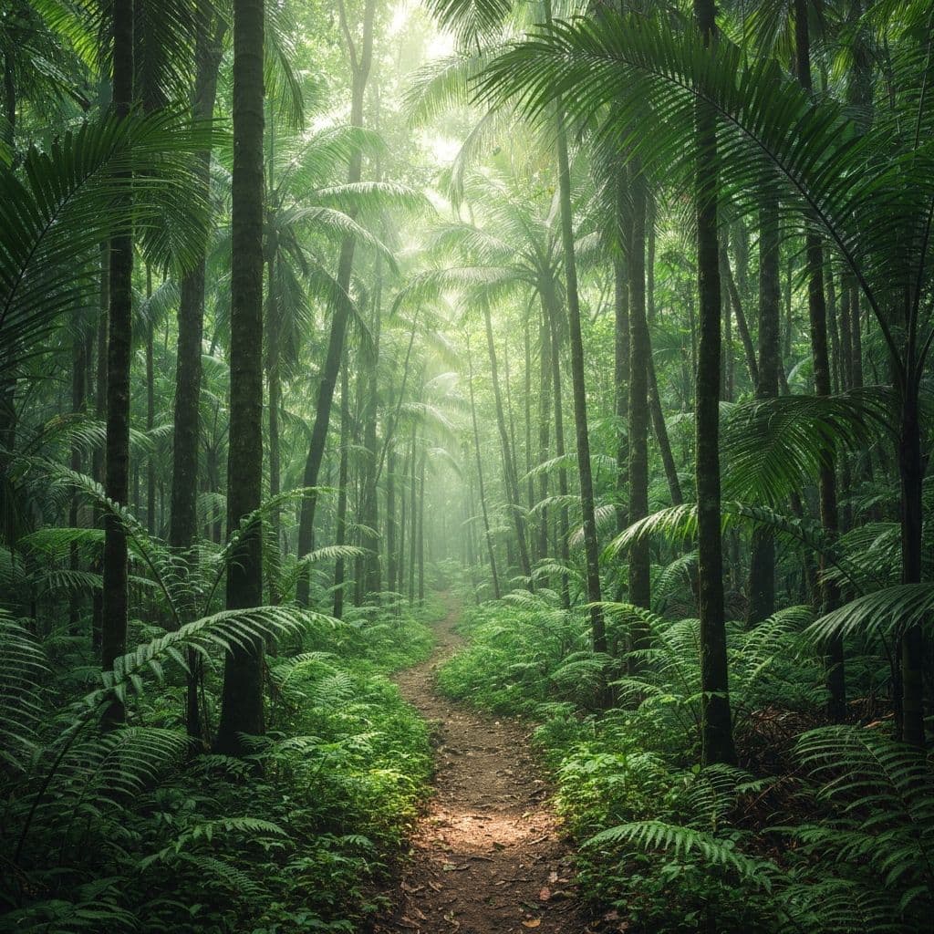 Forest path at Havelock Island